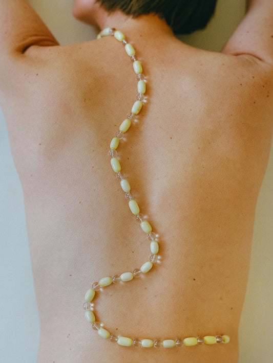 Atelier Magata Joy Beads Gemstone necklace yellow