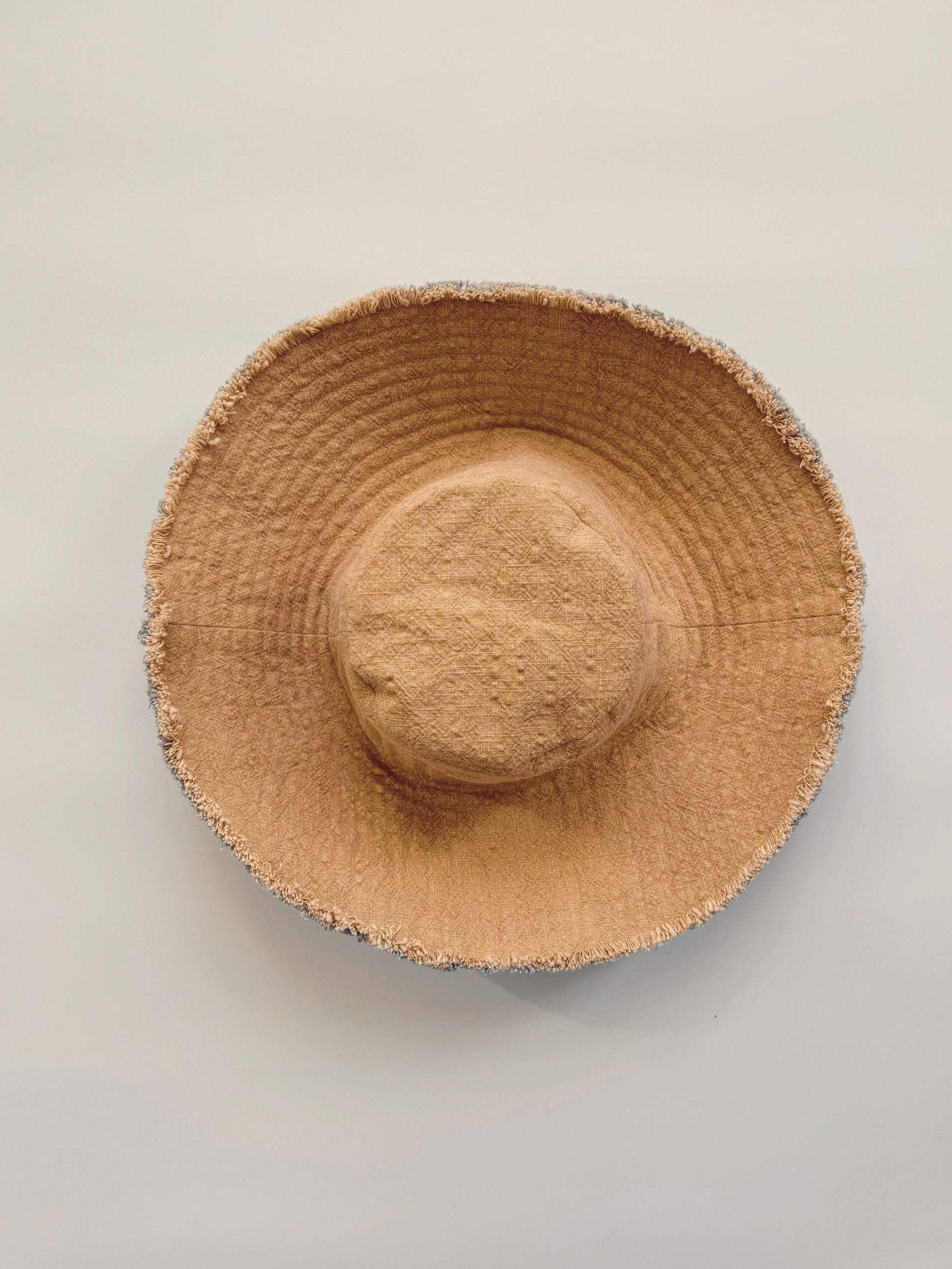 Atelier Magata Medium Shade Bloom Sun Hat orange cotton