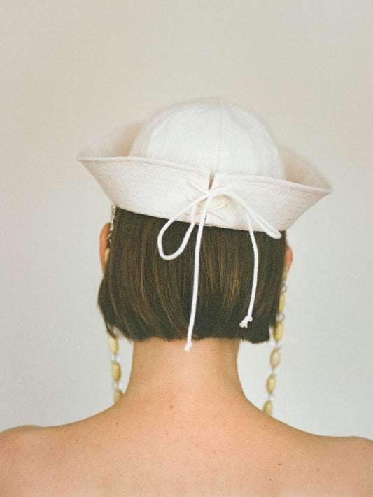 Atelier Magata Paper Sky Sailor Hat back string