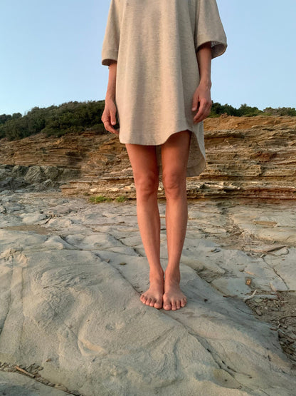 Women linen jersey summer dress